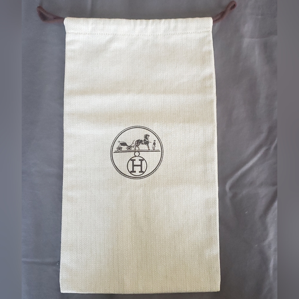 UNUSED Hermes Cotton Drawstring Dust Bag